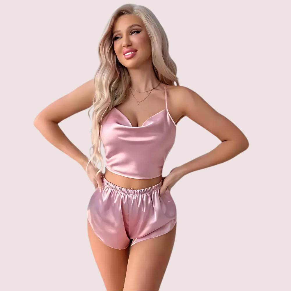 Luxury Silk Camisole &amp; Shorts Set
