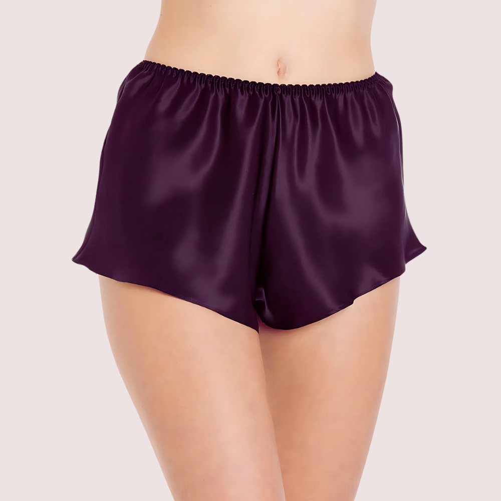 Royal Lavender Satin French Knickers